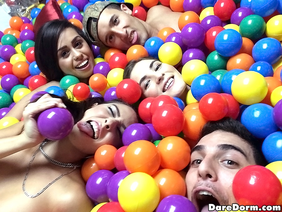 Dare Dorm Pics Game of Balls @ GirlsForDays.com.